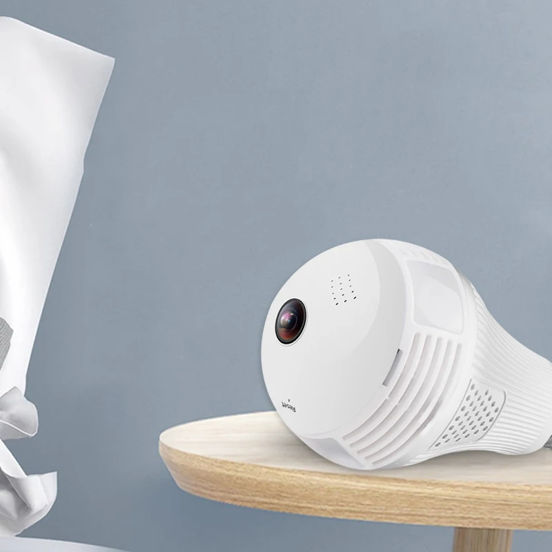 

Wifi Camera Security CameraBulb Light Wireless Camera-Wifi 360 Degree Security Camera Panoramic Night Vision Lamp Mini Camera