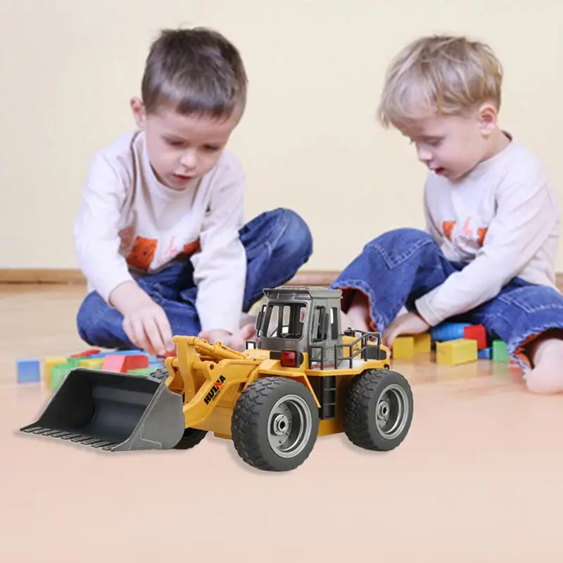 

2.4G Wireless RC Simulation Engineering Vehicles Toy 6 Channel Alloy Bulldozer Model Toy Engineering Vehicle Model