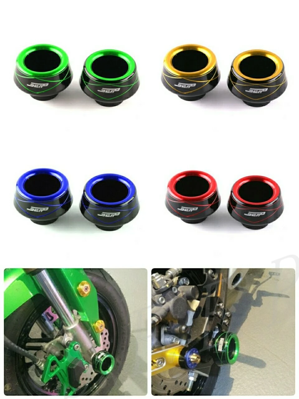 

Universal CNC Front Rear Fork Wheel Fall Protection Frame Slider Anti Crash Protector For Kawasaki Z800 Z1000 Z1000SX ZX10R