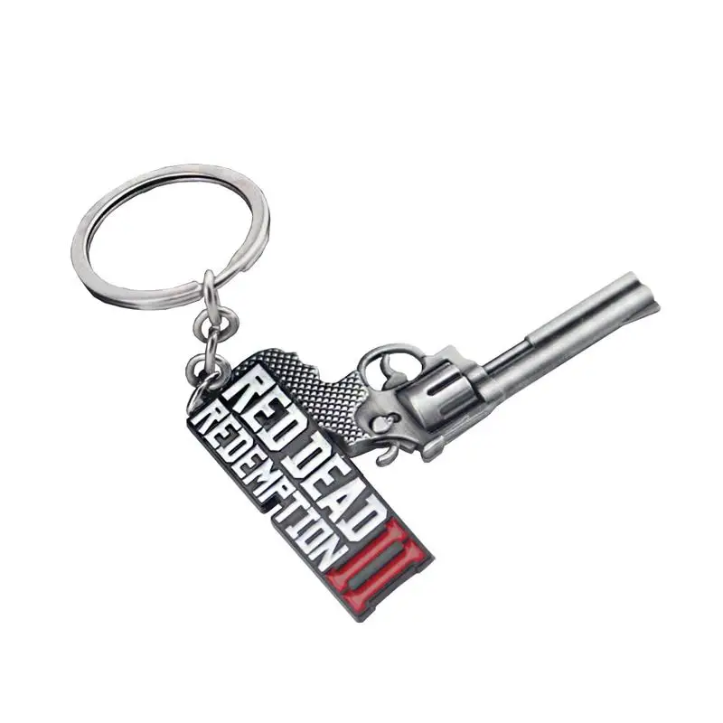 

Wilderness Darts 2 Keychains Game Red Dead Redemption Keyrings Gun Toy Chaveiro Bag Jewelry Souvenir Llaveros