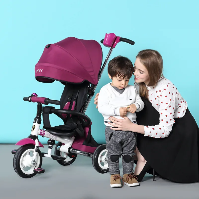 Best New Brand Child Tricycle High Quality Swivel Seat Child Folding Trolley Bicycle Baby Buggy Stroller Bmx Baby Car Bike 5
