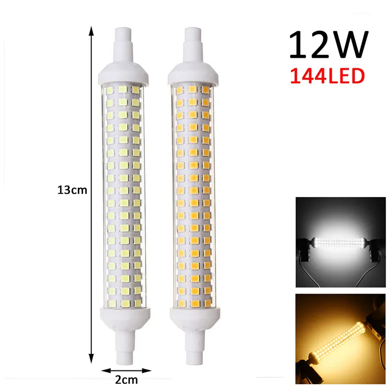 

AC220-265V R7S LED flood Light 13cm Replace Halogen 12W 144 Leds SMD LED Spotlight lamp Bulb For outdoor Floodlight