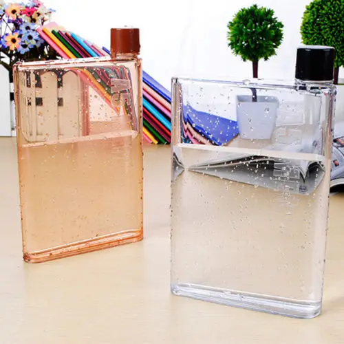 

A5 Memobottle Clear Book Portable Paper Pad Water Bottle Flat Drinks Cup Kettle