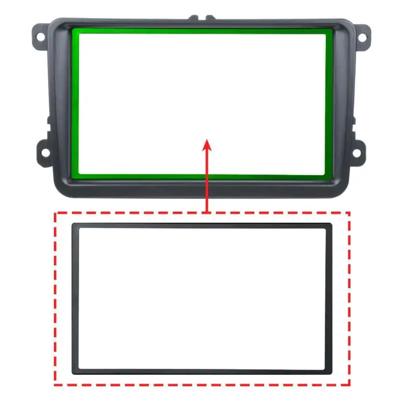 7 дюймов 2 Din автомобильный DVD MP5 плеер рамка Автомобильная стерео радио Панель 2din набор для внутренней отделки салона для гольфа/Tiguan/Passat 2009