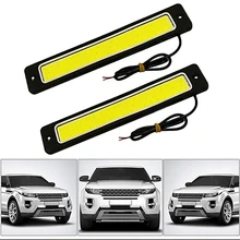 2 PC Car Styling Daytime Corsa e Jogging Luce di Nebbia Luci Super Bright Flessibile Impermeabile COB Dritto Driving Bianco Lampada Pieghevole