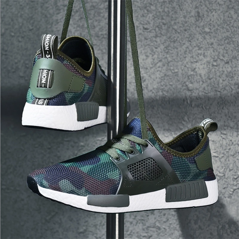 Men Shoes Top Sneaker Runner Slip On Mesh Ventilation Color Large Size Flat Bottom Comfort Sapatenis Masculinos Ca | Обувь