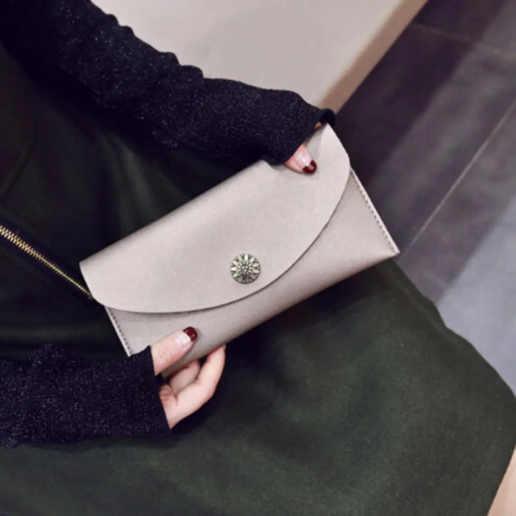 

Card leather Clutch Holder Money synthetic Bifold good soft Long Wallet Snap of Leather Synthetic Women and tounch Made