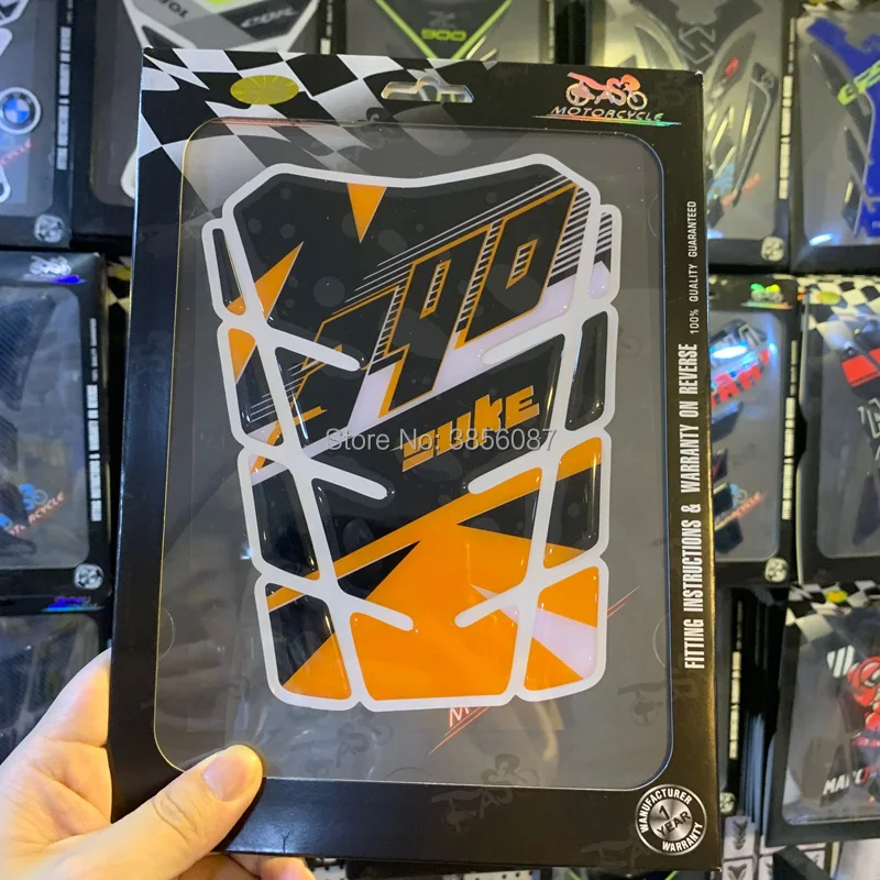 Новый фасп мотоциклетные 3D Танк Pad защитная наклейка и Стикеры для KTM 125 200