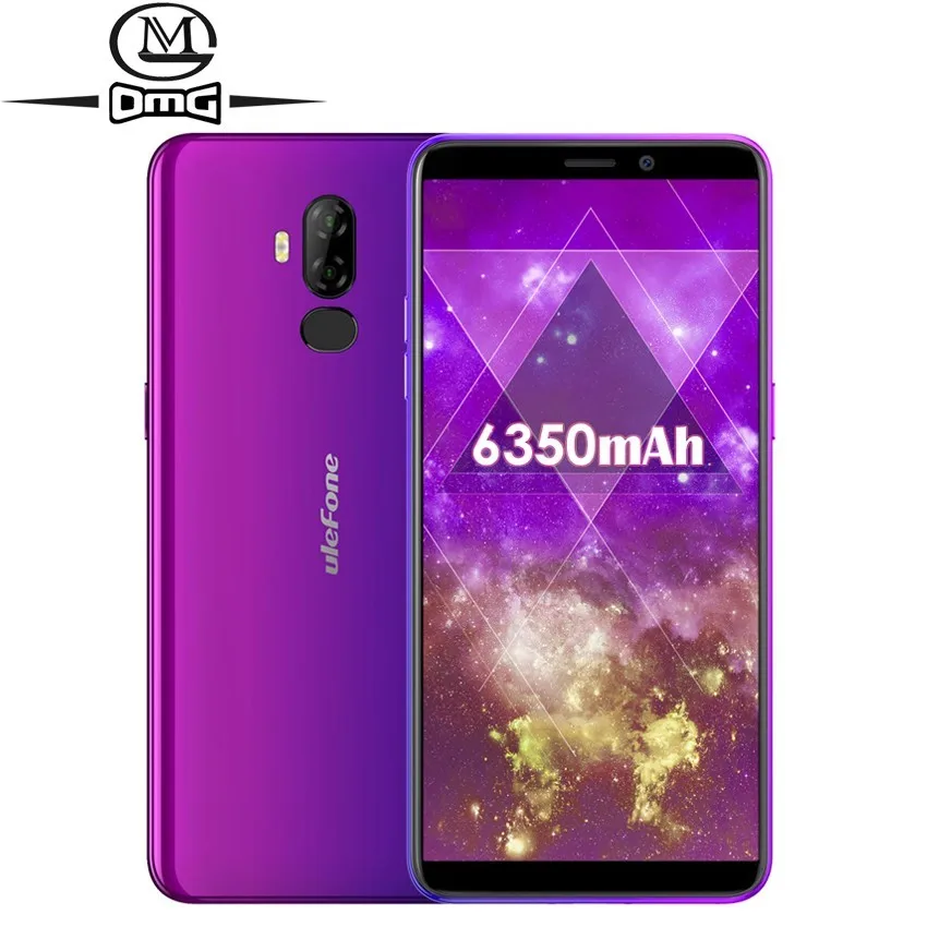 Ulefone мощность 3L уход за кожей лица ID 6,0 "18:9 Android 8,1 4 г смартфон 6350 мАч MT6739 Ouad Core 2 Гб + 16 NFC мобильного телефона