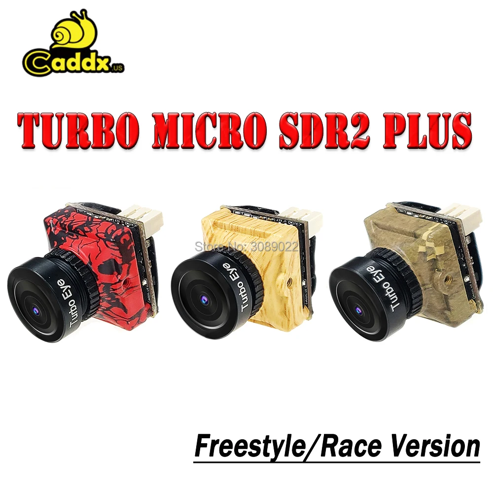 

Caddx Turbo Micro SDR2 Plus FPV Camera 16:9/4:3 NTSC/PAL switchable Camera w/ OSD WDR Low Latency for FPV Freestyle/Race Camera