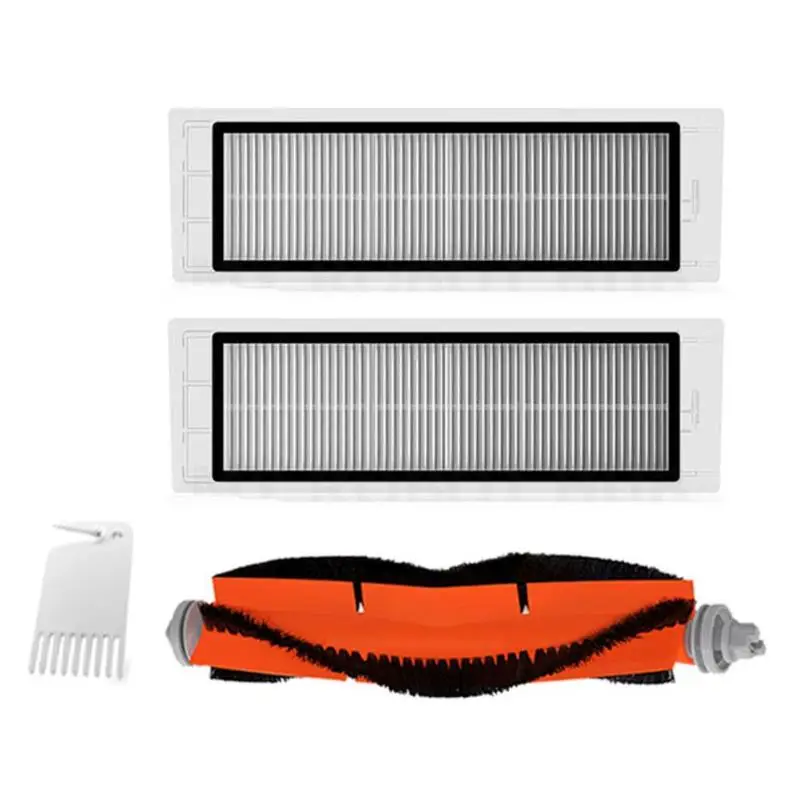 

2pcs Filters+1pc Main Brush+1pc White Comb of Vacuum Cleaner Parts Suitable for Xiaomi Mi Robot parts accessories