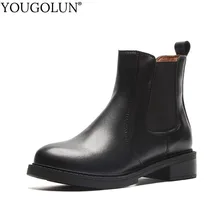 Genuine Leather Low Heel Ankle Boots Women Spring Autumn Ladies Low Heels Shoes A218 Fashion Woman Black Round Toe Ankle Boots цена Genuine Leather Low Heel Ankle Boots Women Spring Autumn Ladies Low Heels Shoes A218 Fashion Woman Black Round Toe Ankle Boots цены онлайн