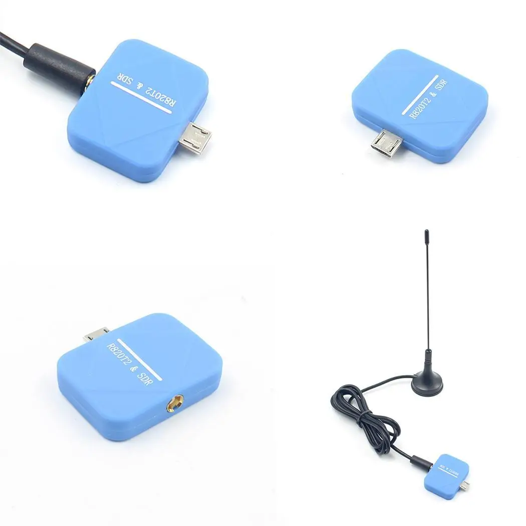 Мини SDR ТВ тюнер радио приемник USB черный синий ключ для телефонов Android антенна 25