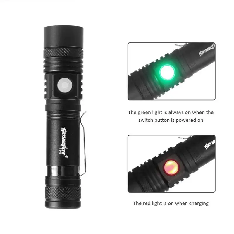 

88000LM Super Bright Focus Glare Flashlight XML-T6 Long-Range Hunting IP68 Charge Battery Indicator 18650 ZOOM Flashlight 3*AAA