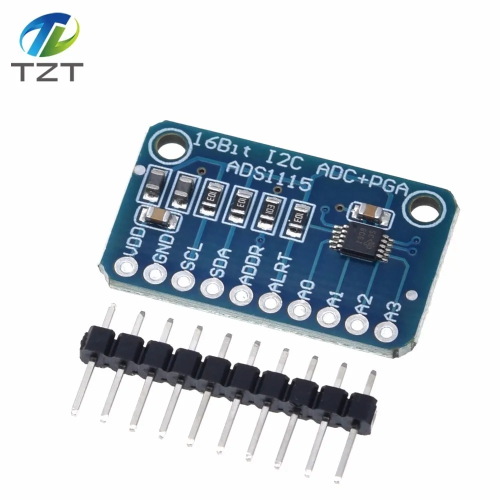 Details about / ADS1115 16 Bit I2C 4 Channel Module ADC with Pro Gain Amplifier For Arduino