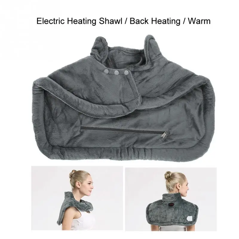 

220V Electric Heating Winter Warm Shawl Moxibustion Hot Compress for Shoulder Neck Heated EU Plug Supports Braces