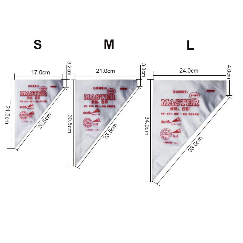 20 шт./компл. кондитерский мешок Еда Класс Одноразовые Кондитерского Мешка инструмент для украшения торта
