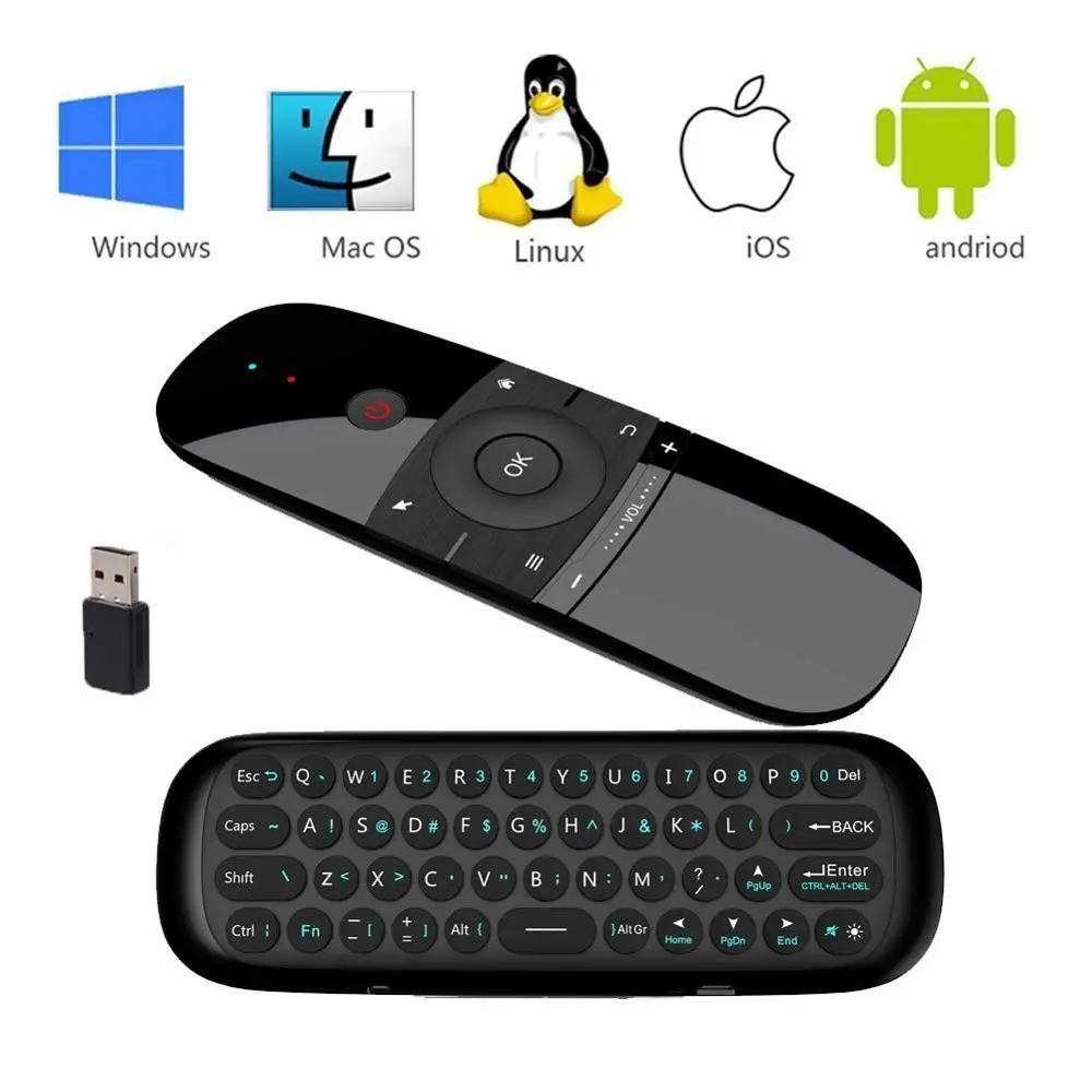 2.4G Mini Wireless Keyboard and Fly Mouse with Mouse Game Handle Android Remote Control for Smart TV Android TV Box PC HTPC IPTV