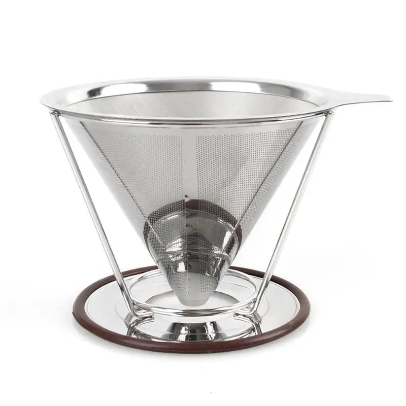 

Stainless Steel Hand Coffee Filters Pour Over Coffee Dripper Mesh Strainer Kitchenware Coffee Tea Tools