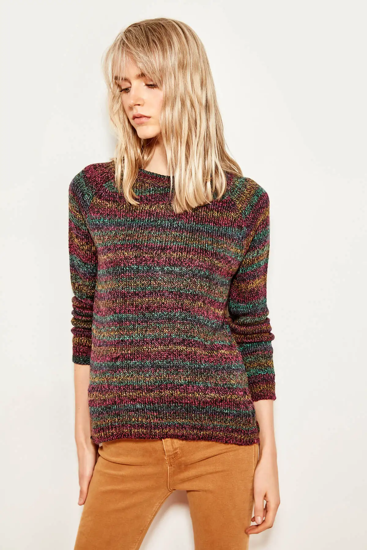 Trendyol Multi Color Gradient Knitwear Sweater TCLAW19LR0191 on
