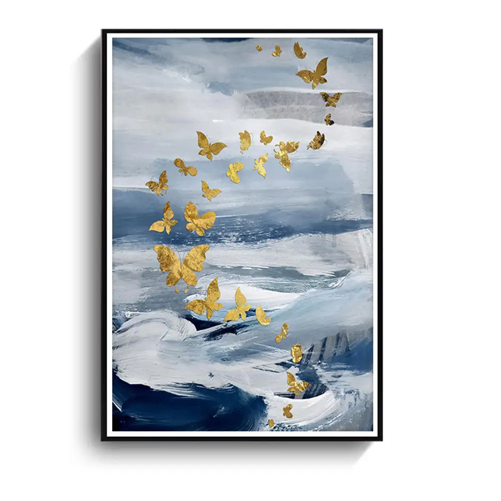 

Modern simple style office room hanging patings butterfly print paintings home decoration 40*30cm without frame