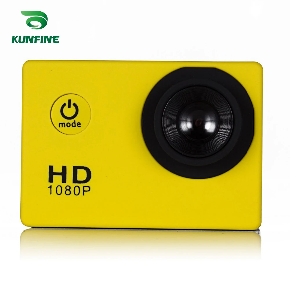 KUNFINE Мини HD спортивная видеокамера DV ACTION Sport recorder 2," экран 170 CMOS-сенсор Водонепроницаемый 7 цветов SJ4000-P