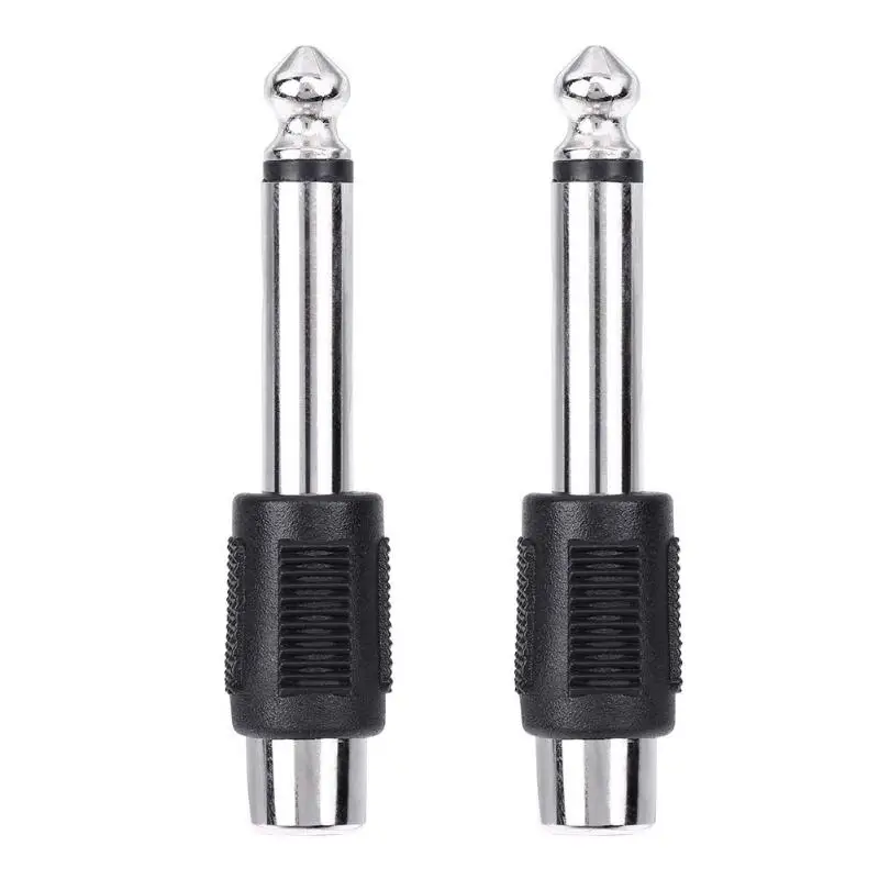 

4pcs RCA/AV Female to 6.35mm 1/4 Inch Male Mono Audio Adapters Connecters