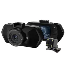 Автомобильный dvr Один/двойной объектив видео Вождение черный запись 720 P/1080 P 90 мАч 120 градусов камера