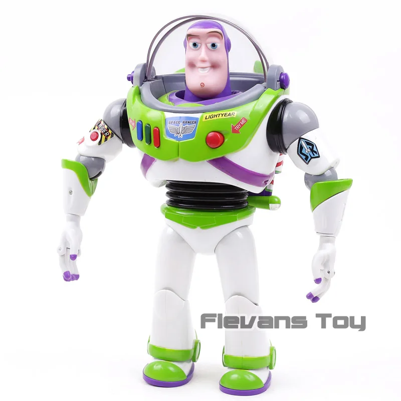 Toy Story Talking Buzz Lightyear Star Command PVC Action Figure Collectible Model Toy with Light Gift for Kids Children Boys