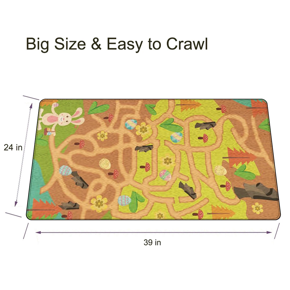 39*24 дюйм(ов) детский игровой коврик складной и Противоскользящий коврик игровой коврик для развивающий коврик для детей игровой коврик
