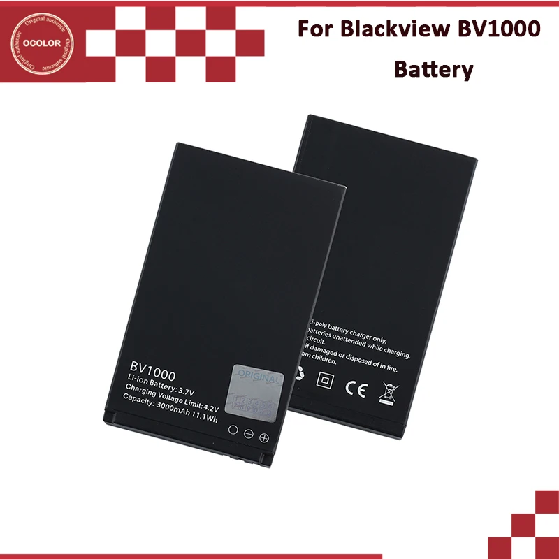 Ocolor для Blackview BV1000 батарея 3000 mAh Запасной запасной высокомощный Аккумулятор Bateria в