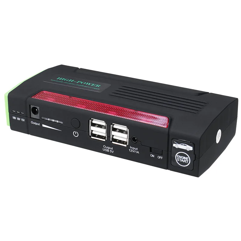Autoleader Multi-Function Portable 12V Car Jump Starter 600APeak 82800mAh Battery Booster Power Bank For Car Charger 4 USB Port