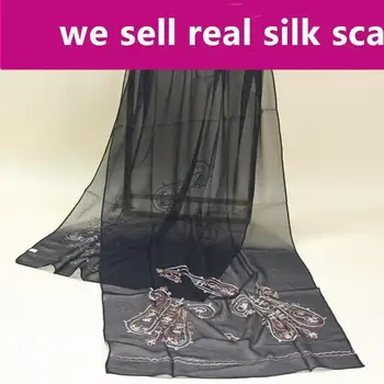 

#s104 100% silk scarf GEORGETTE,color:AS PICTURES,50*170cm women