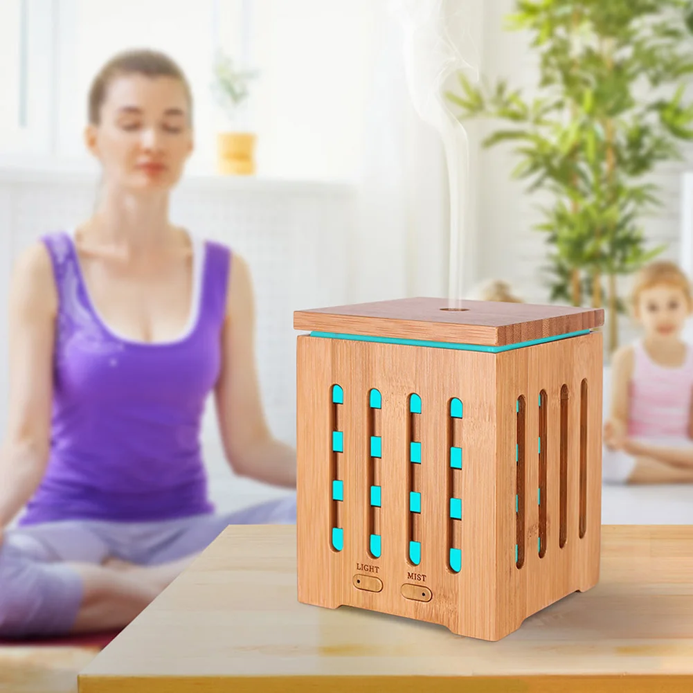 

Real Bamboo Essential Oil Diffuser Ultrasonic Aromatherapy Diffusers with LED Lights WXV Sale