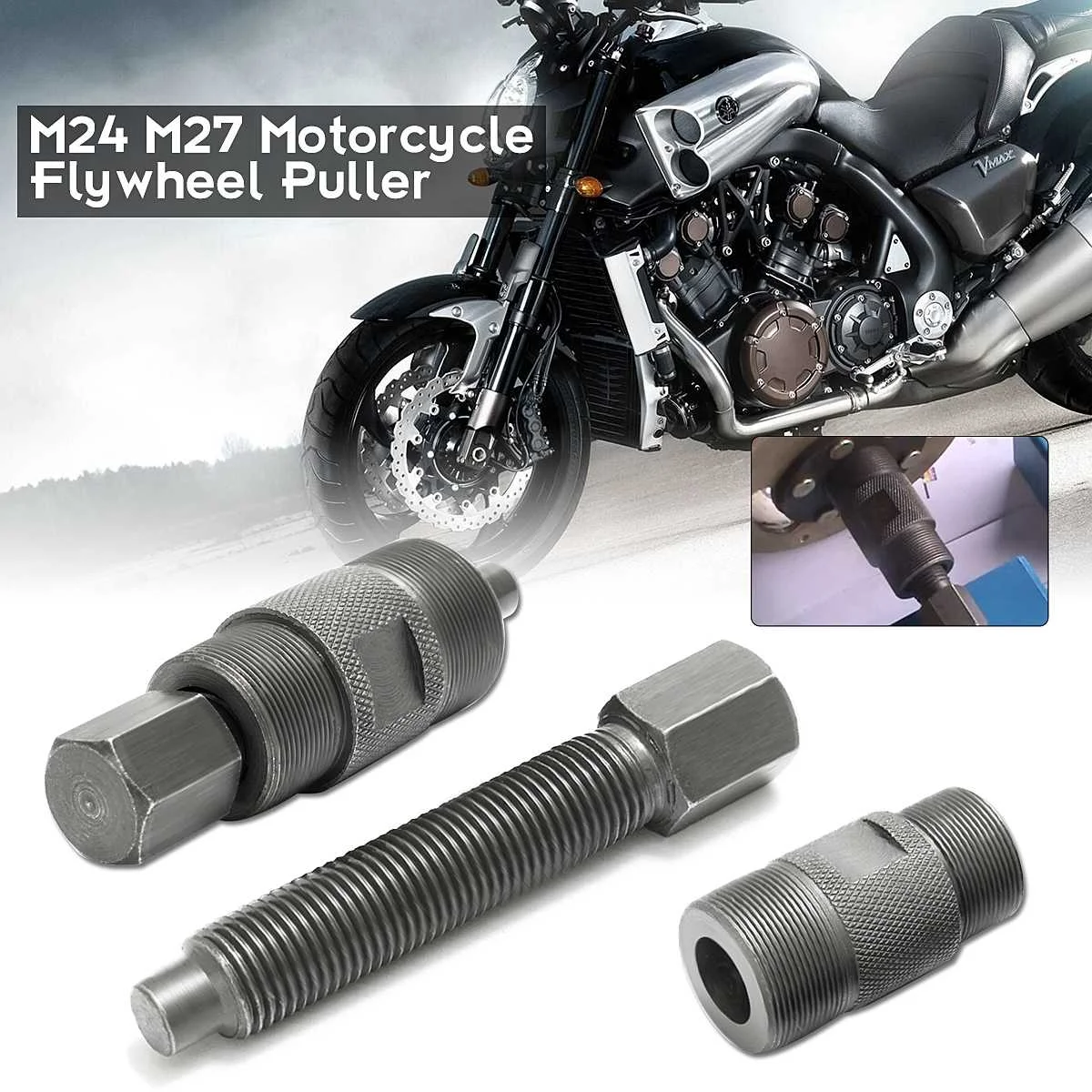 

Universal M24 M27 Motorcycle Flywheel Puller For Honda Motorcycle Repair Tool