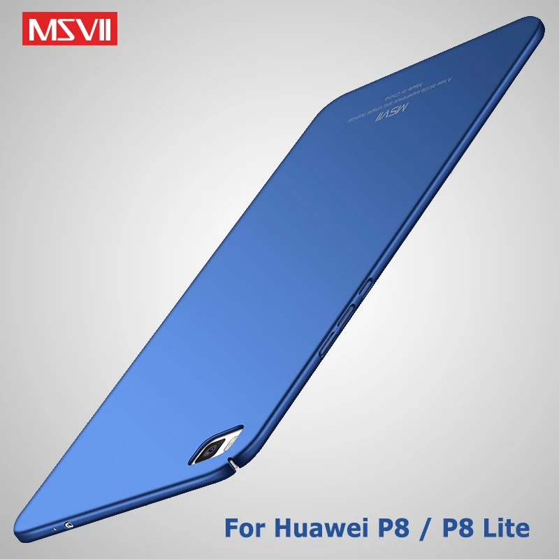 P8 Lite чехол MSVII тонкий матовый для Huawei P8Lite ультра жесткий ПК 2016 чехлы телефонов |