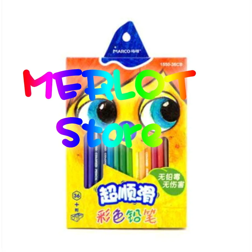 

Flash sale Children 24 crayons and smooth 36 color pencil watercolor pastel colored pens writing pencils