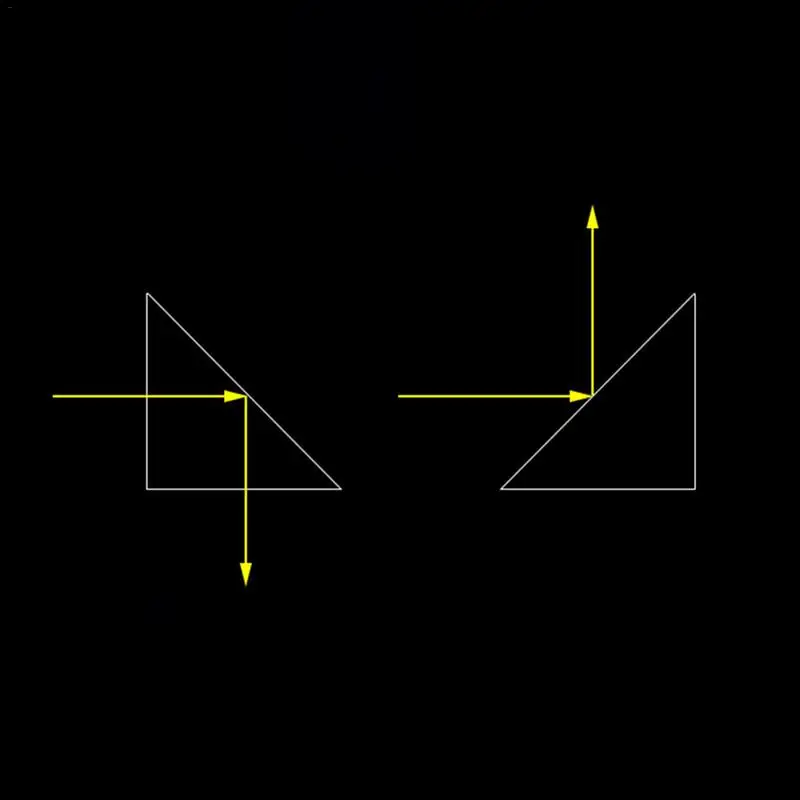 10 мм * оптическое стекло треугольные призмы прямоугольные Isosceles оптические K9