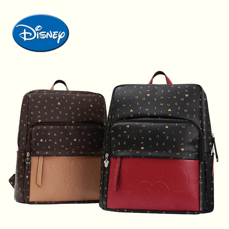 

Disney British Style Maternity Insulation Diaper Backpack Diaper Bag USB Heating Large Capacity Nursing Travel Backpack