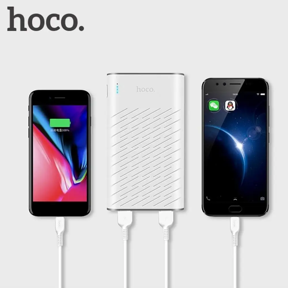 HOCO внешний аккумулятор 30000 мАч Внешний для телефона Быстрая зарядка Xiaomi Mi iPhone samsung