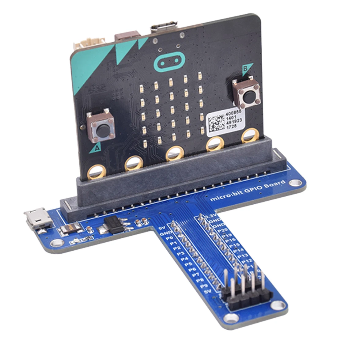 

2019 New Hot Python Programming Maker Education Micro:Bit T Shape Development Board Expansion Board