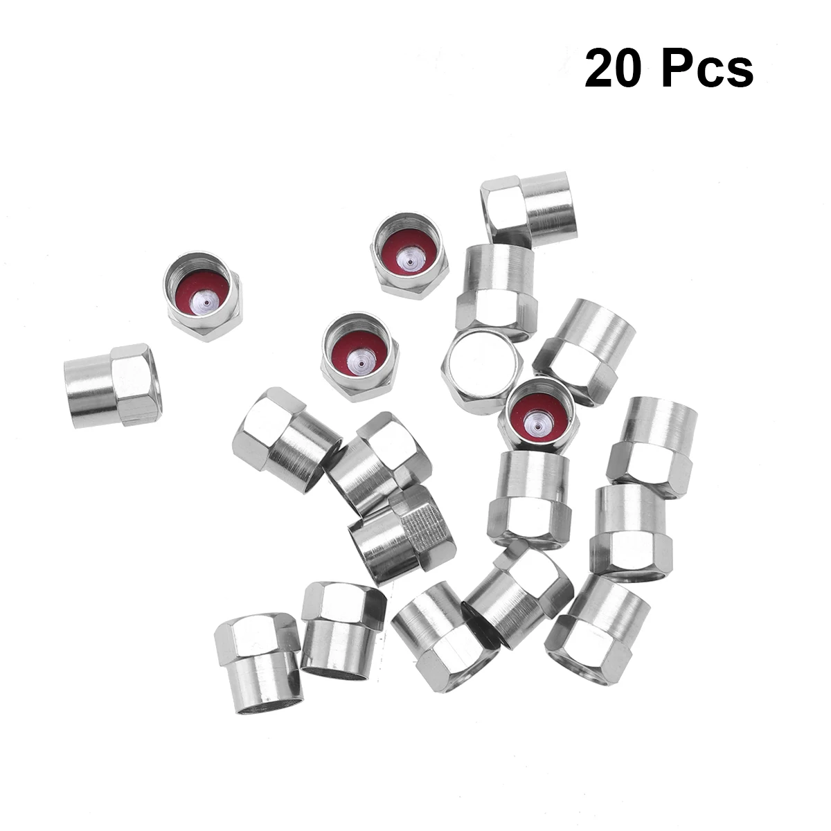 

20PCS Half Hexagon Universal Tyre Valve Caps Stem Air Caps Hat Dust Proof Cover Wheels Accessories For Auto Vehicle Bicycle Car