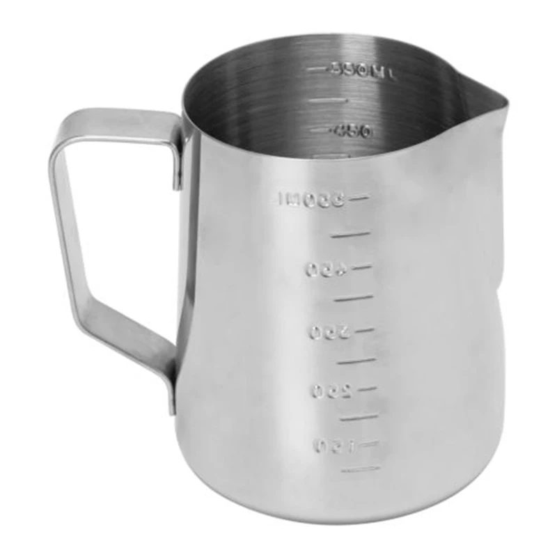 

Stainless Steel Coffee Pitcher Latte Art Milk Frothing Foam Jug w/ Scale Silver