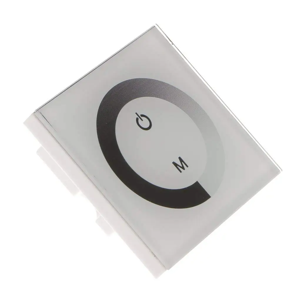 Press wall-mounted LED RGB strip controller to control 12V-24V switch dimmer
