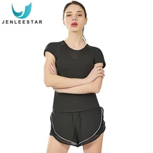 Йога топы Спортивная одежда для женщин тренажерный зал Йога Топы для женщин укороченный топ тренировки женские рубашки жизненно бесшовные водостойкие дышащие