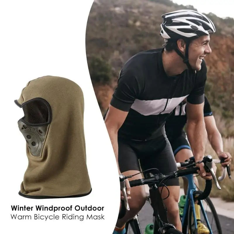 Winter Windproof Outdoor Warm Fleece Full Face Cover Bicycle Riding