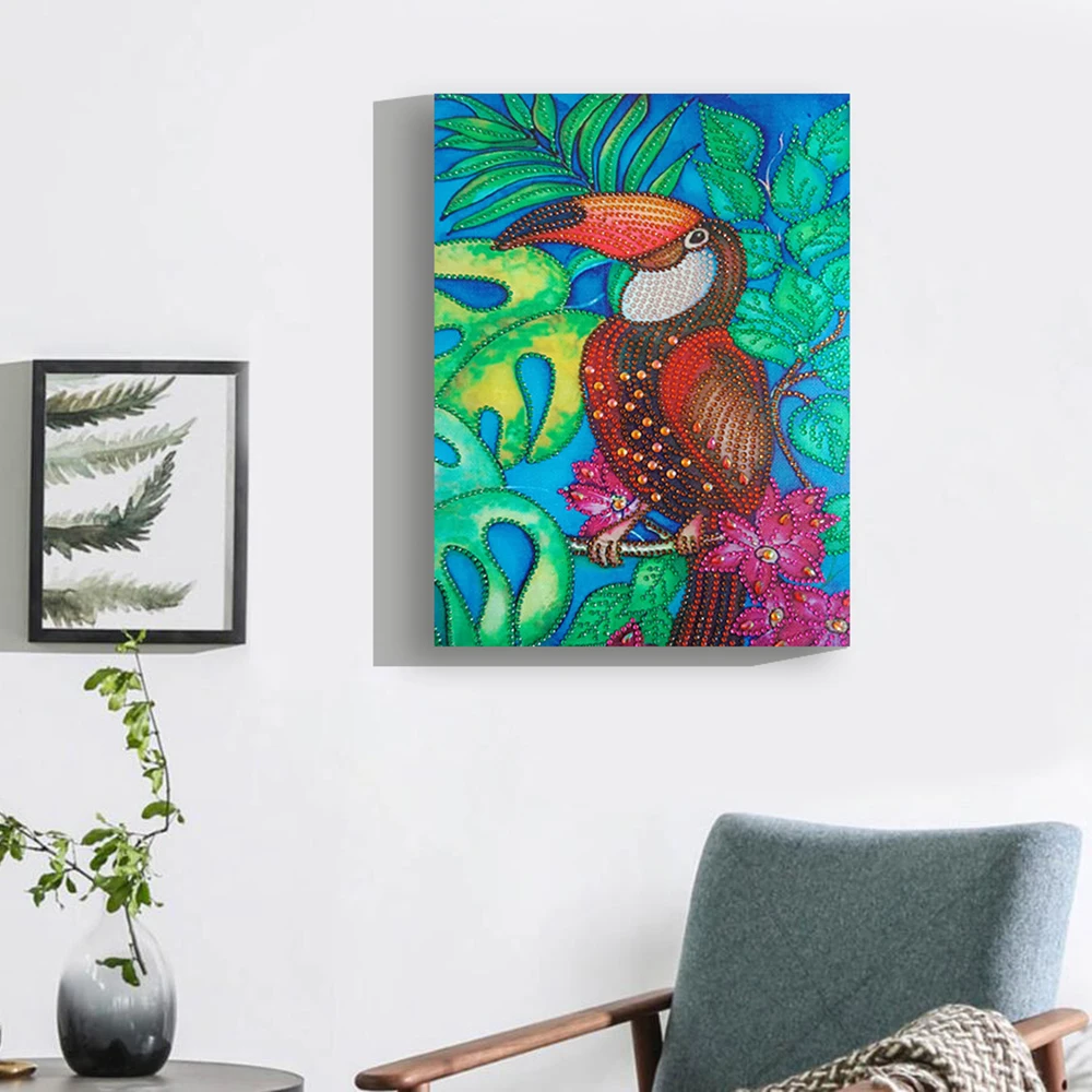 

5D Diamond Painting DIY Full Drill Bird Diamond Painting Waterproof Canvas Bedroom Living Room Kitchen Decoration Paintings