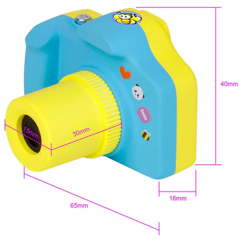  1.5 Inch 2MP 1080P Mini LSR Cam Digital Camera for Kids Baby Cute Cartoon Multifunction Toy Camera 
