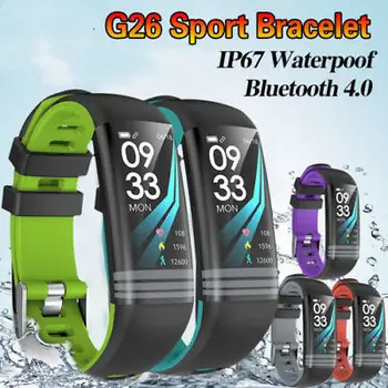 

G26 Color Screen Bluetooth Smart Wristbands Unisex Fitness Tracker Heart Rate Monitor Smart Electronics