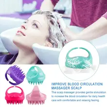 Head Massage Hair Scalp Massager Silicone Soft Massaging Shampoo Brush Comb Scalp Care Hair Cleaning Shower Cellulite Massager head massage hair brush cute magical rabbit scalp massager electric shampoo comb vibration stress relief bath hair wash care